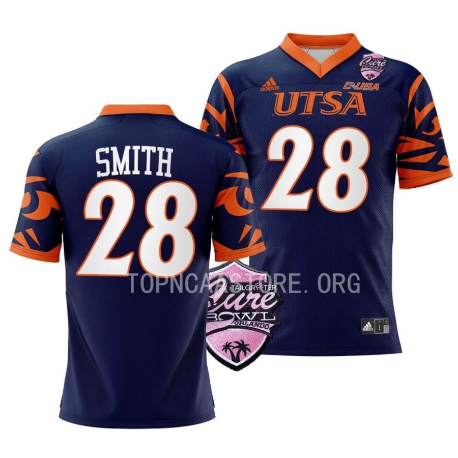 utsa roadrunners trelon smith navy 2022 c usa football conference champions jersey scaled