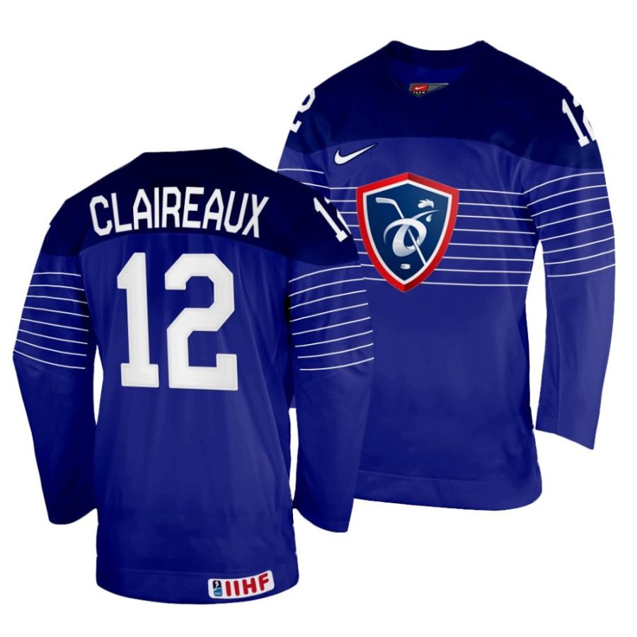 valentin claireaux away 2022 iihf world championship navy jersey scaled