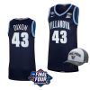 villanova wildcats eric dixon 2022 march madness final four free hat navy jersey scaled