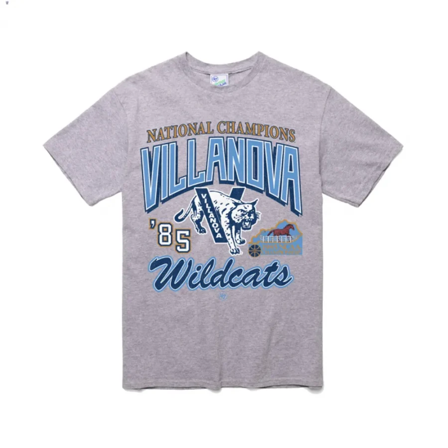 villanova wildcats grey locker vintage tubular men t shirt