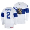 ville pokka home 2022 iihf world championship white jersey scaled