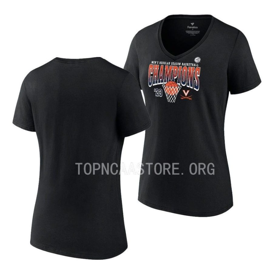 virginia cavaliers black 2023 acc regular season champions mens basketball women t shirt scaled