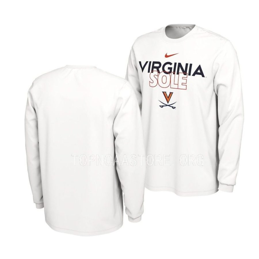 virginia cavaliers white on court long sleevecollege basketball men t shirt scaled