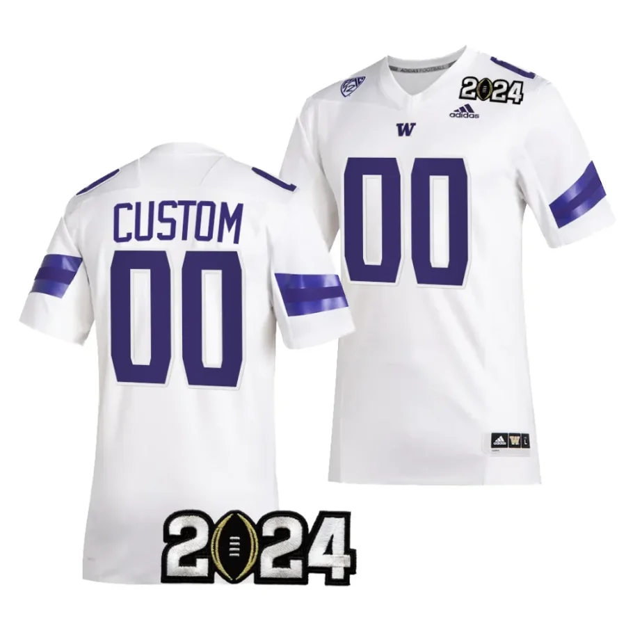 washington huskies custom white 2024 college football playoff national championship jersey scaled