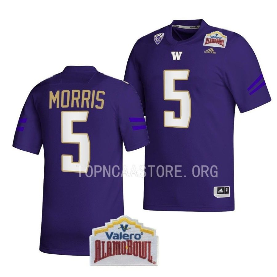 washington huskies dylan morris purple 2022 alamo bowl college football jersey scaled