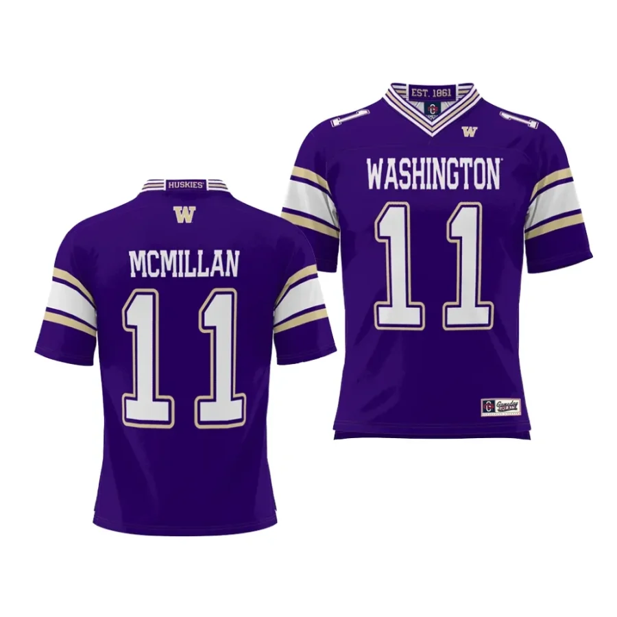 washington huskies jalen mcmillan purple nil player youth jersey scaled