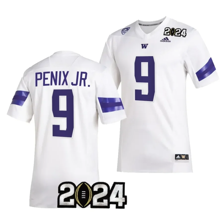 washington huskies michael penix jr. white 2024 college football playoff national championship jersey scaled