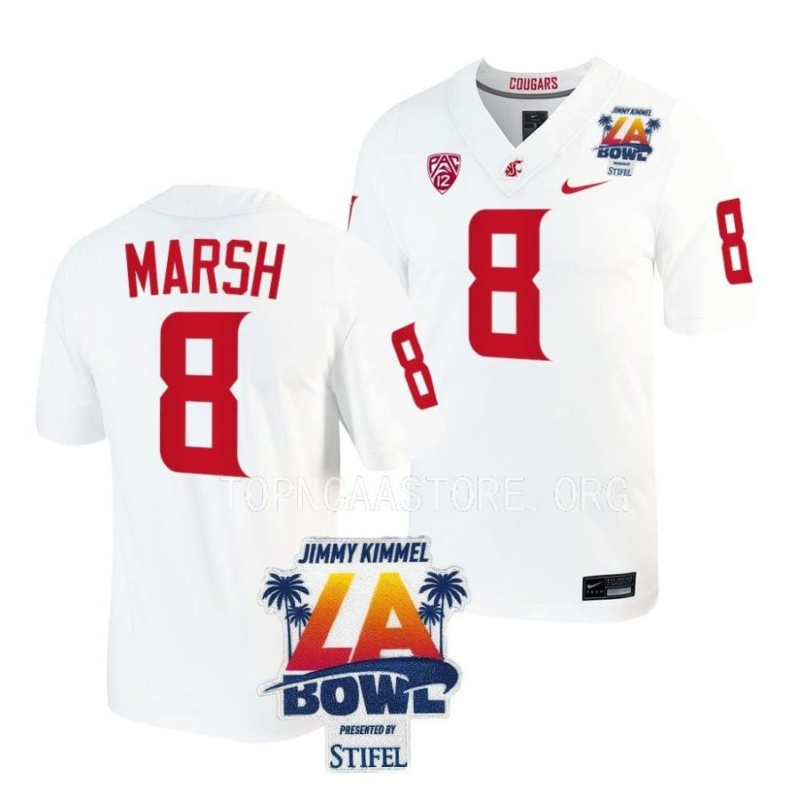 washington state cougars armani marsh white 2022 la bowl college football jersey scaled