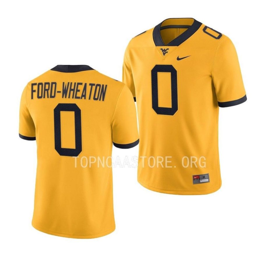 west virginia mountaineers bryce ford wheaton gold alternate game football jersey scaled