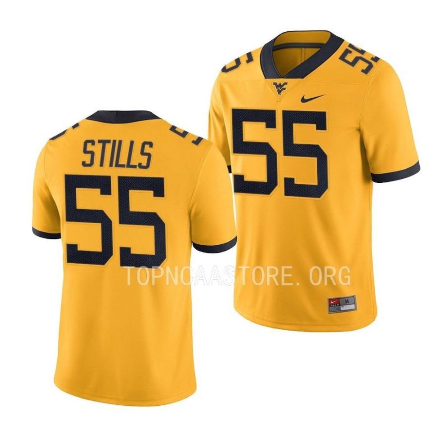 west virginia mountaineers dante stills gold alternate game football jersey scaled