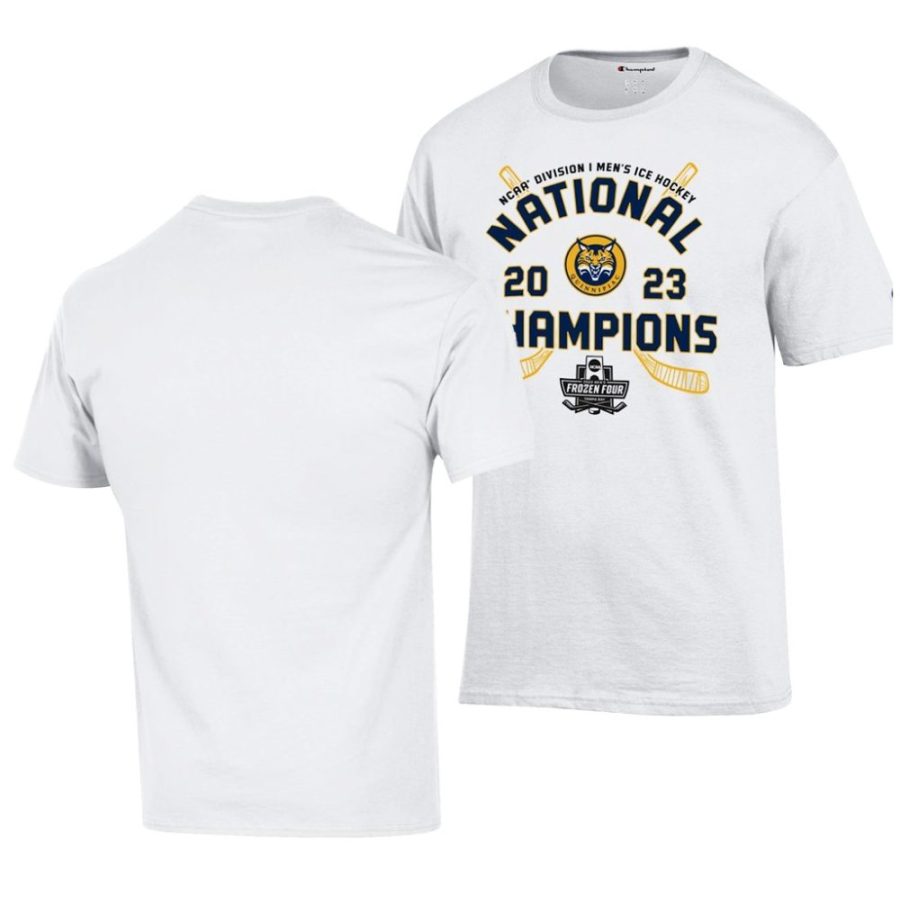 white 2023 ncaa men's ice hockey national championslocker room quinnipiac bobcats men shirt scaled