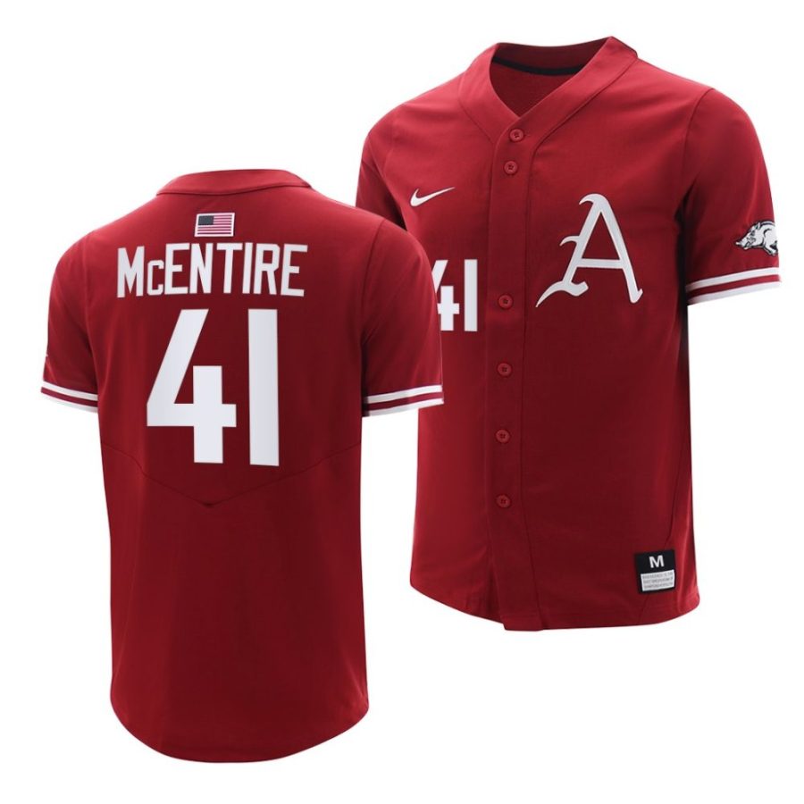 will mcentire arkansas razorbacks college baseball menreplica jersey scaled