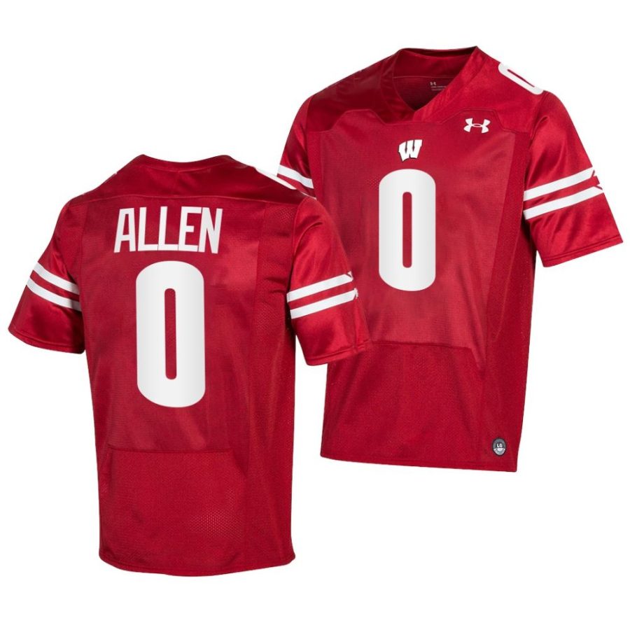 wisconsin badgers braelon allen red pick a player nil replica jersey scaled