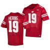 wisconsin badgers nick herbig red pick a player nil replica jersey scaled