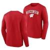 wisconsin badgers red campus long sleeve men t shirt scaled
