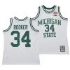 xavier booker white 125th basketball anniversary 1990 throwback michigan state spartansfashion jersey scaled