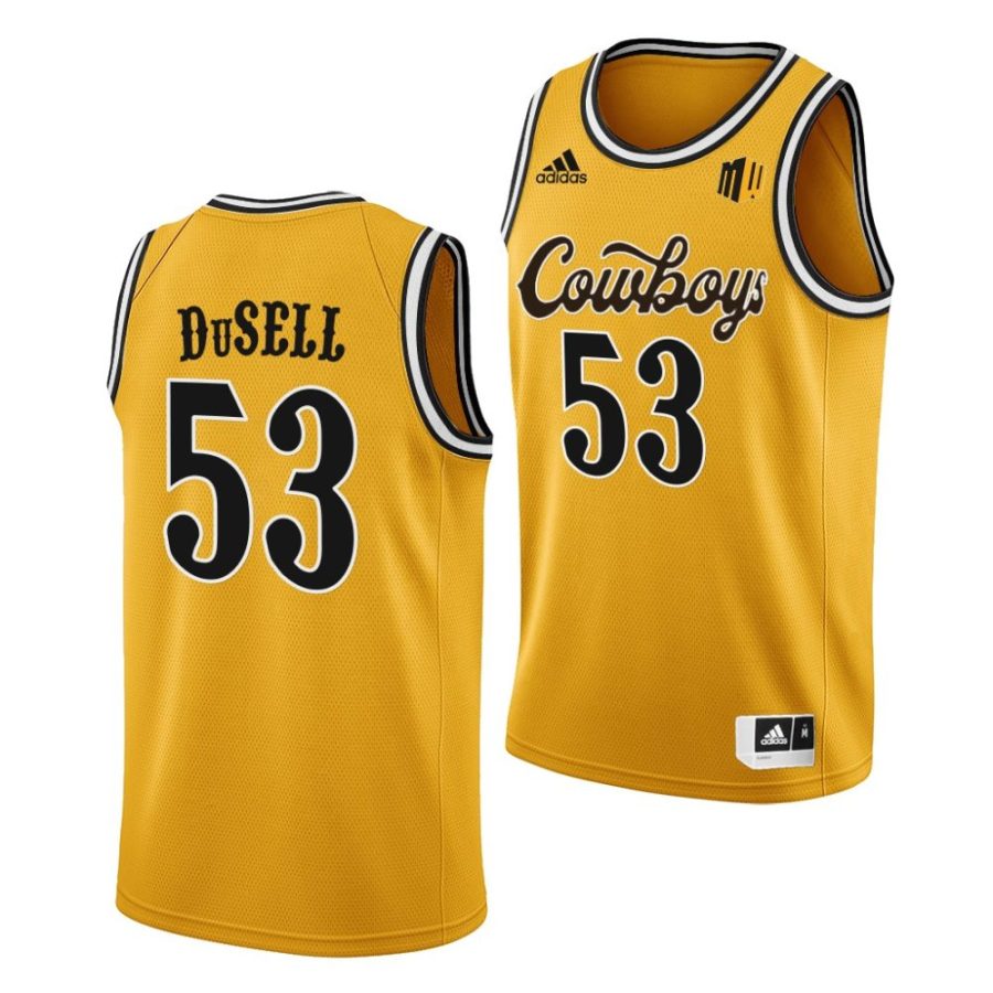 xavier dusell gold college basketball 2022 jersey scaled