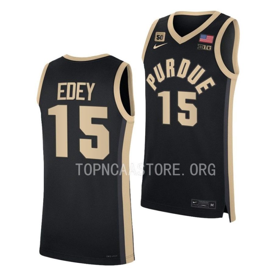 zach edey purdue boilermakers replica basketball black jersey scaled