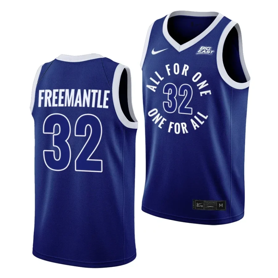 zach freemantle blue all for one xavier musketeersbasketball jersey scaled