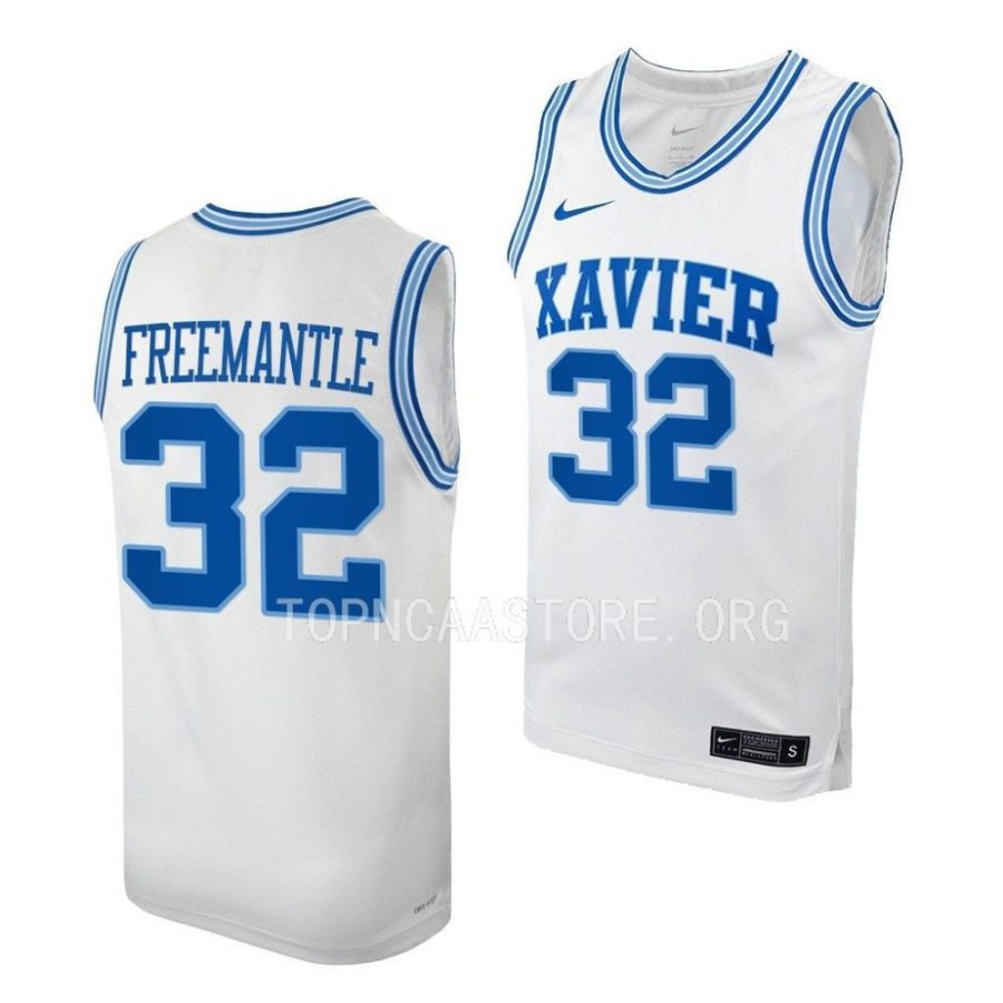 zach freemantle xavier musketeers college basketball throwback jersey scaled