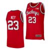 zed key ohio state buckeyes 2022 23retro basketball red jersey scaled