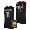 alex karaban uconn huskies navy2024 ncaa march madness final four elite basketballmen jersey