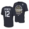 cam spencer locker room 2024 ncaa men's basketball national champions navy t shirts