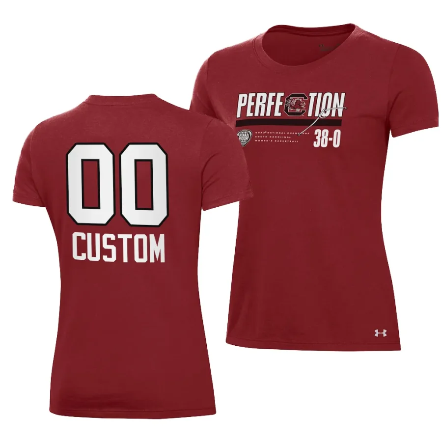 custom schedule 2024 women's basketball national champions garnet women shirt