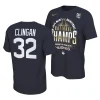 donovan clingan locker room 2024 ncaa men's basketball national champions navy t shirts