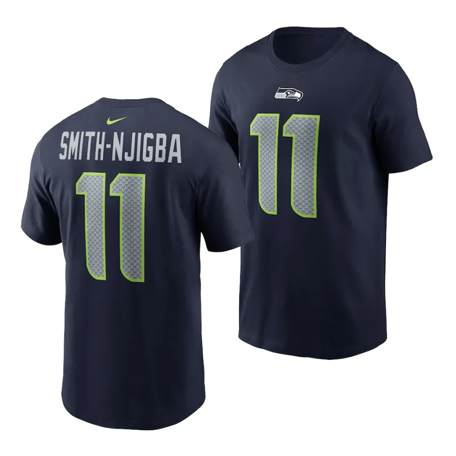 jaxon smith njigba name number 2023 nfl draft first round pick navy t shirts