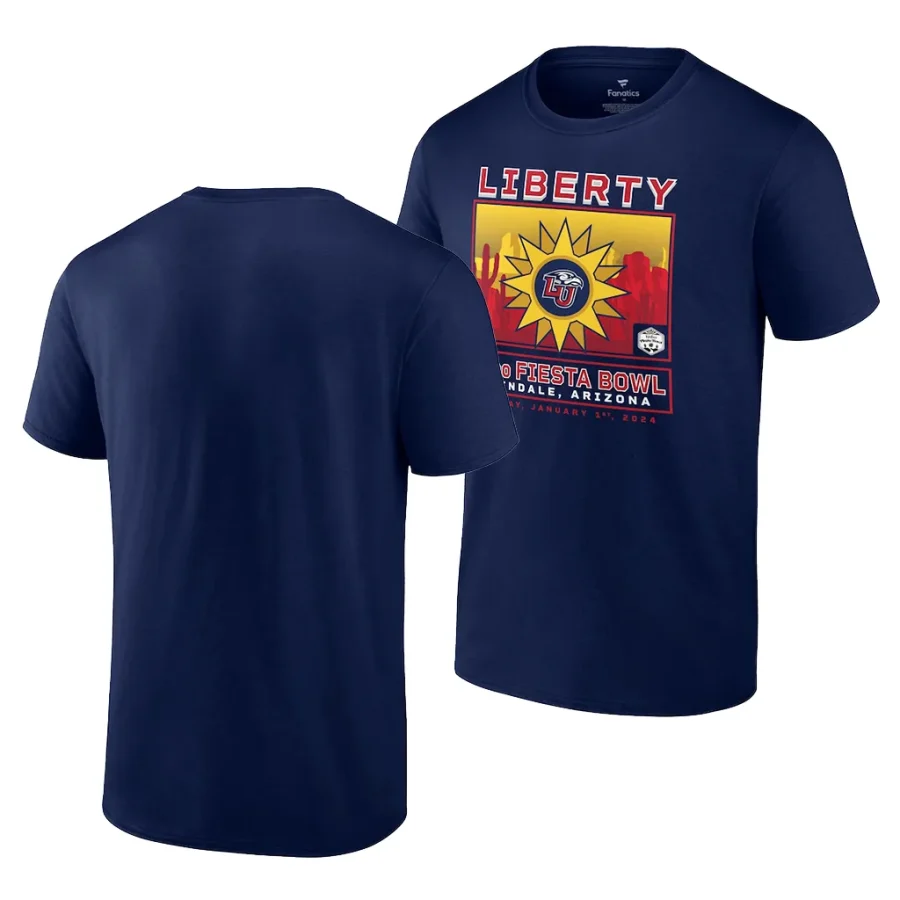 liberty flames navy 2024 fiesta bowl fierce competitor men t shirt