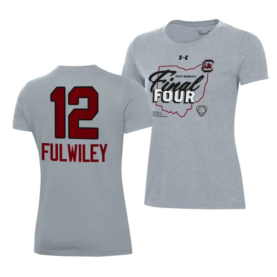 milaysia fulwiley locker room 2024 ncaa march madness final four heather gray women shirt