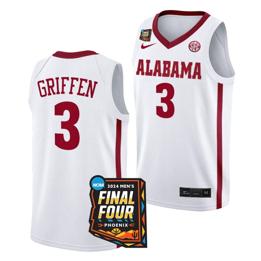 rylan griffen alabama crimson tide 2024 ncaa march madness final four menmens basketball jersey