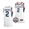 tristen newton white 2024 ncaa men's basketball national champions uconn huskieselite jersey