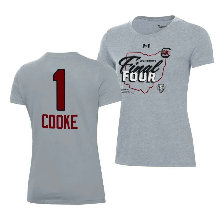 zia cooke locker room 2024 ncaa march madness final four heather gray women shirt