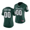2021 22 michigan state spartans custom green college football game womenjersey
