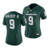 2021 22 michigan state spartans kenneth walker iii green college football game womenjersey