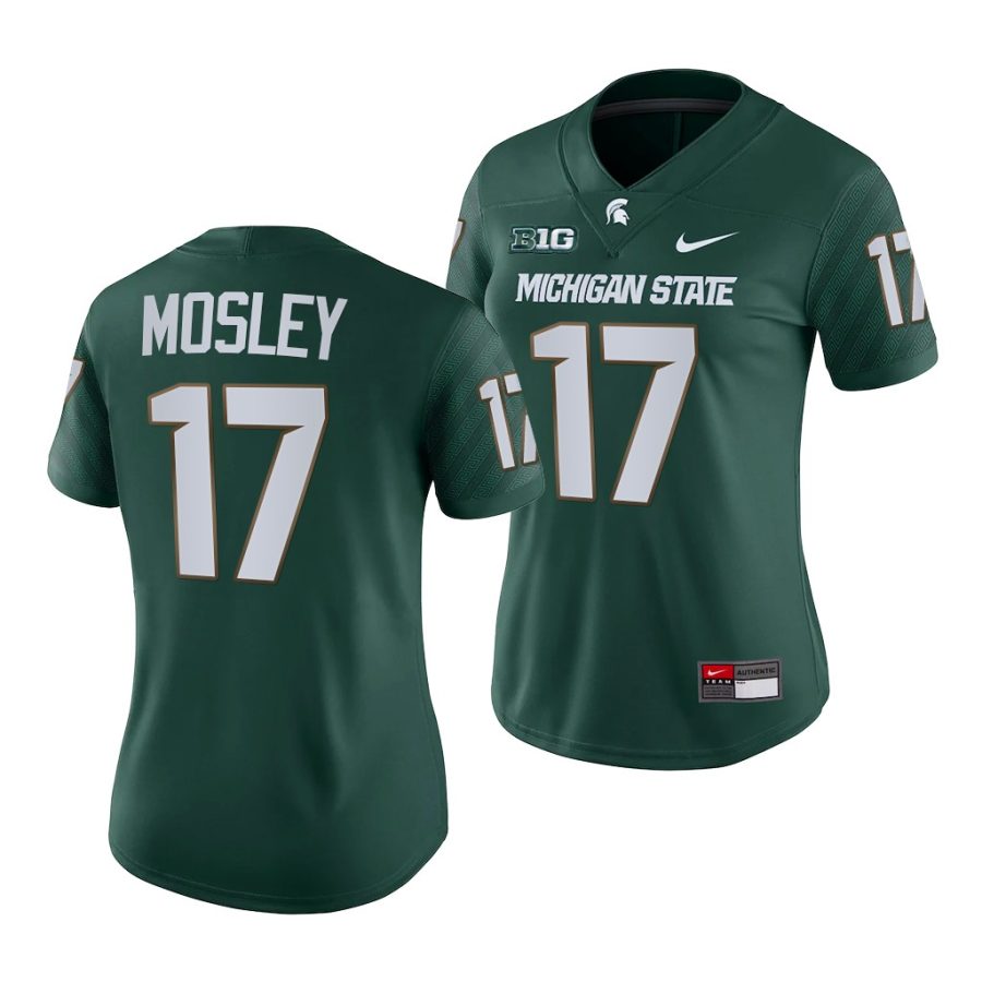 2021 22 michigan state spartans tre mosley green college football game womenjersey