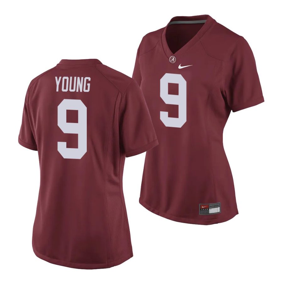 alabama crimson tide bryce young crimson game women's jersey