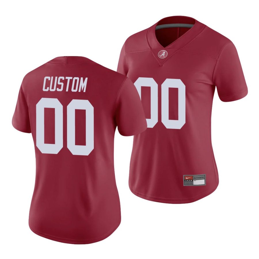 alabama crimson tide custom crimson game women's jersey