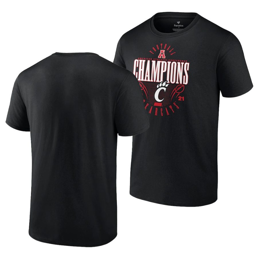 black 2021 aac football conference champions men t shirt