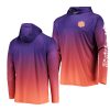 clemson tigers purple terminal tackle upf 50 hooded top t shirt
