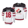 connor bedard white 2022 iihf world junior championship canada home jersey