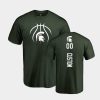 custom green personalized backer college basketball t shirts
