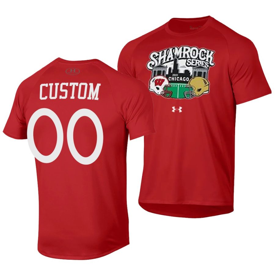 custom red 2021 shamrock series chicago game t shirts