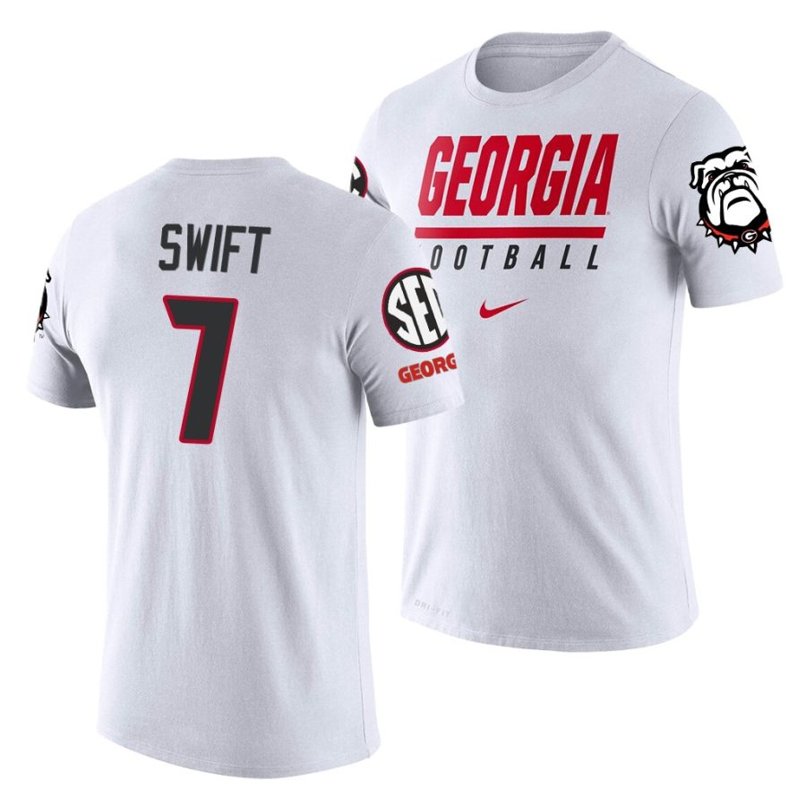 d'andre swift white sideline legend performance jersey