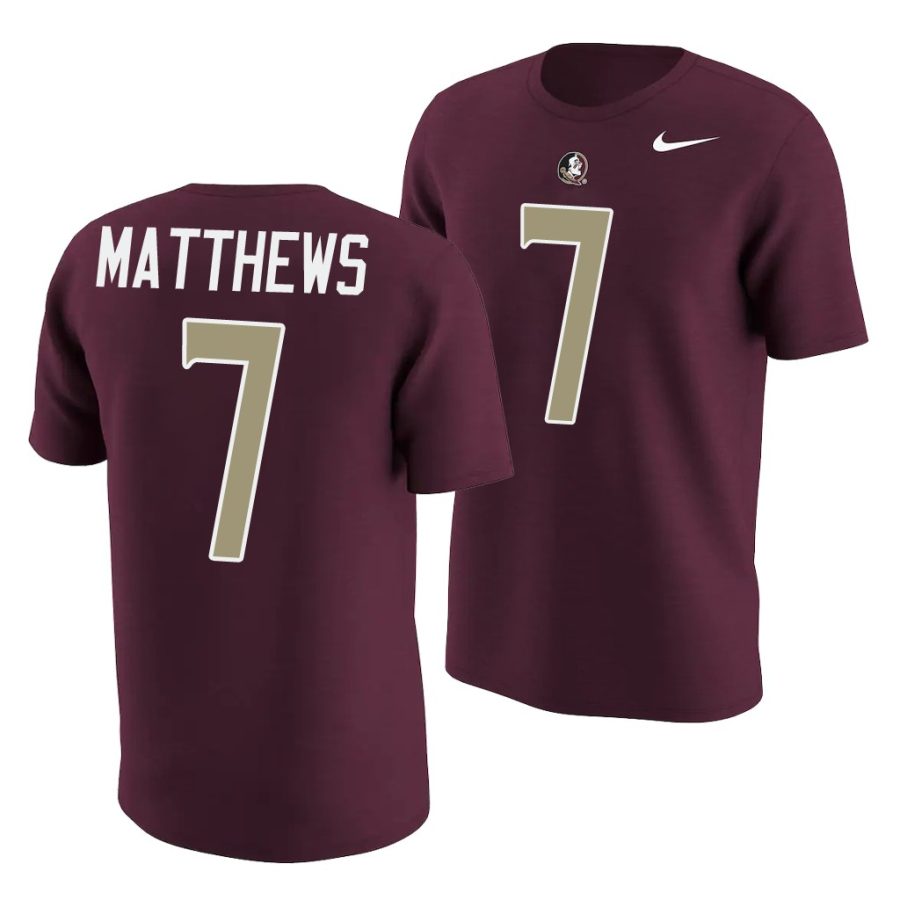 d.j. matthews garnet college football men's jersey