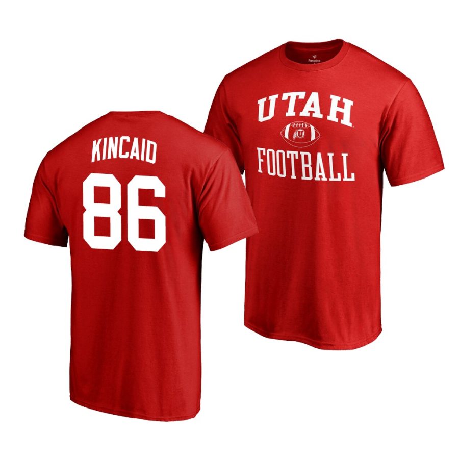 dalton kincaid red college football name & number jersey