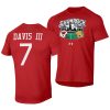 danny davis iii red 2021 shamrock series chicago game t shirts
