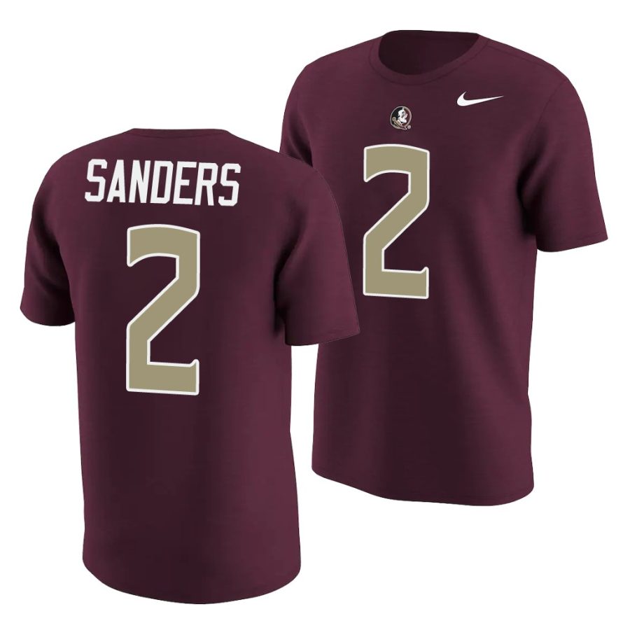 deion sanders garnet college football men's jersey